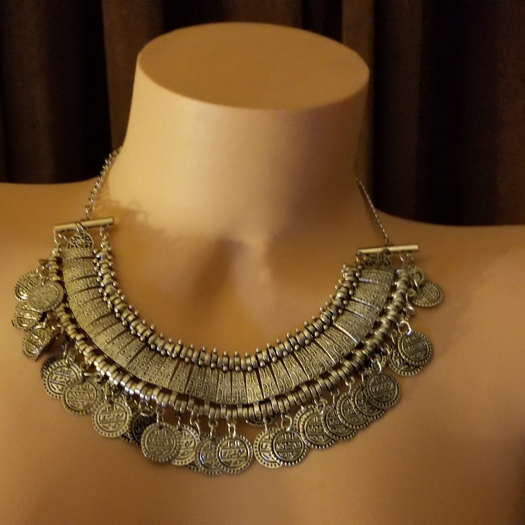 Amazing South Moon Under Coin Statement Necklace